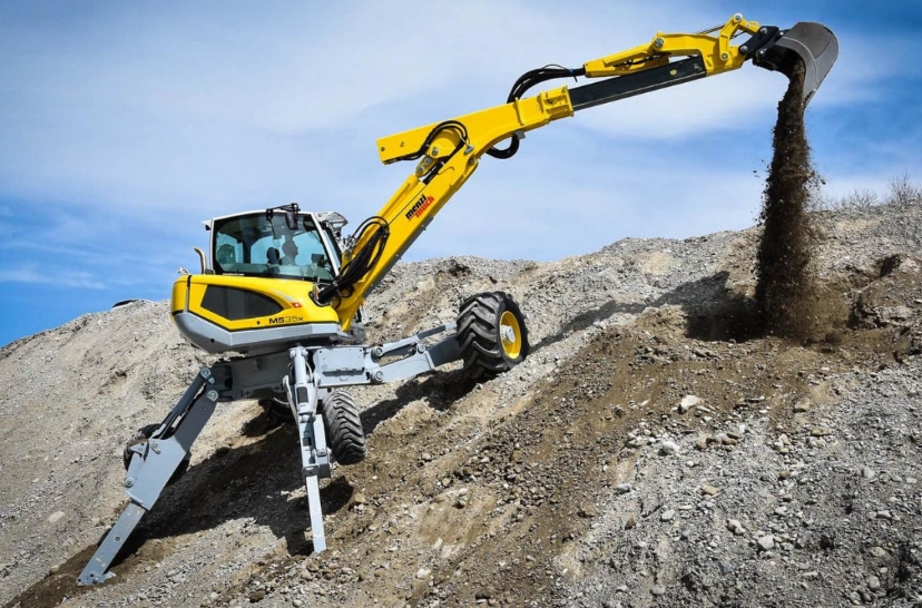 "walking" spider excavators